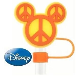 Mickey Mouse Straw Topper, NEW, Disney, Fits 10mm Straw, Germ/Dust/Bug P…
